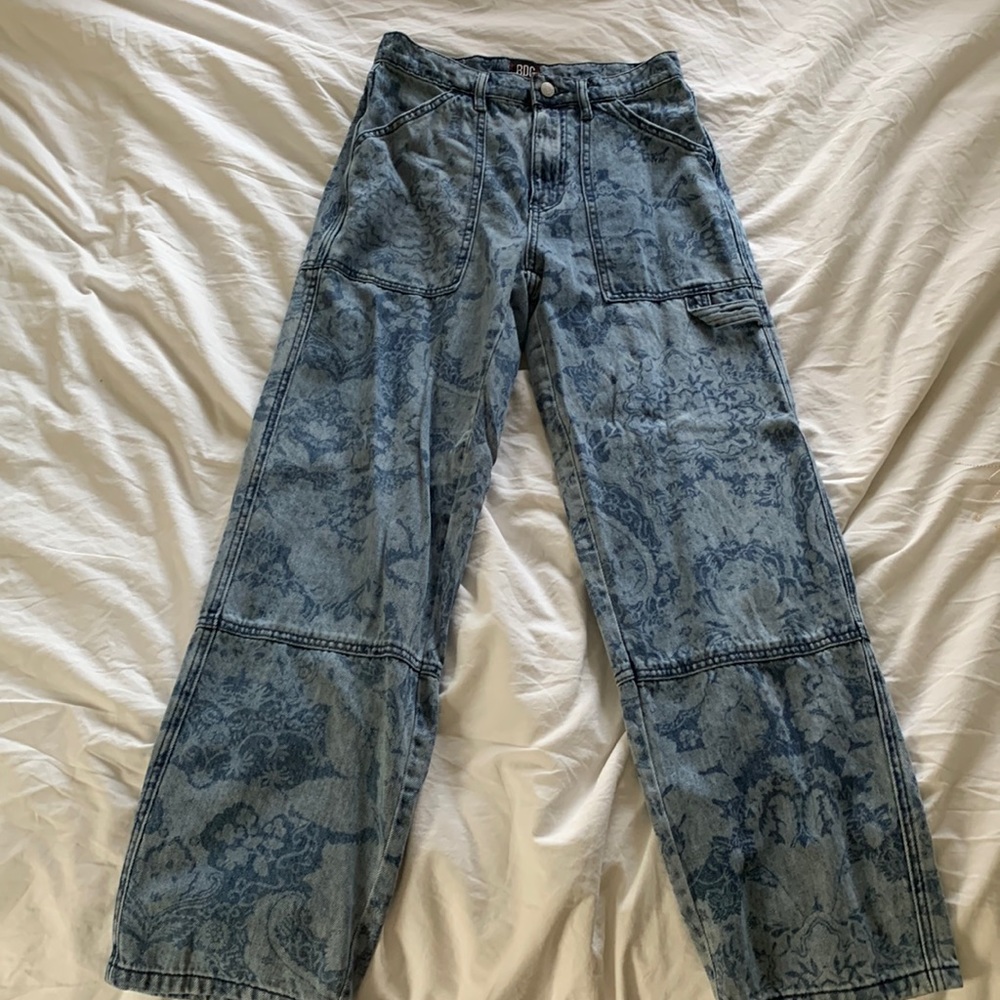 Cool Urban Outfitters Patterned Jeans